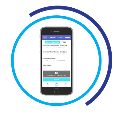 Phone screen of INTENT systems